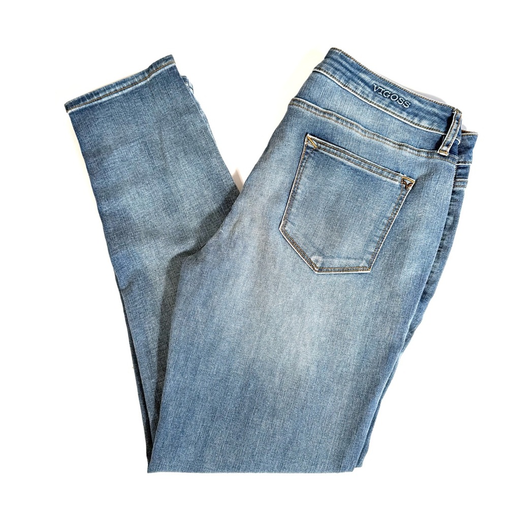 Vigoss Light Blue Wash Jagger Skinny Mid-Rise Denim Jeans Americana Streetwear - Picture 12 of 12